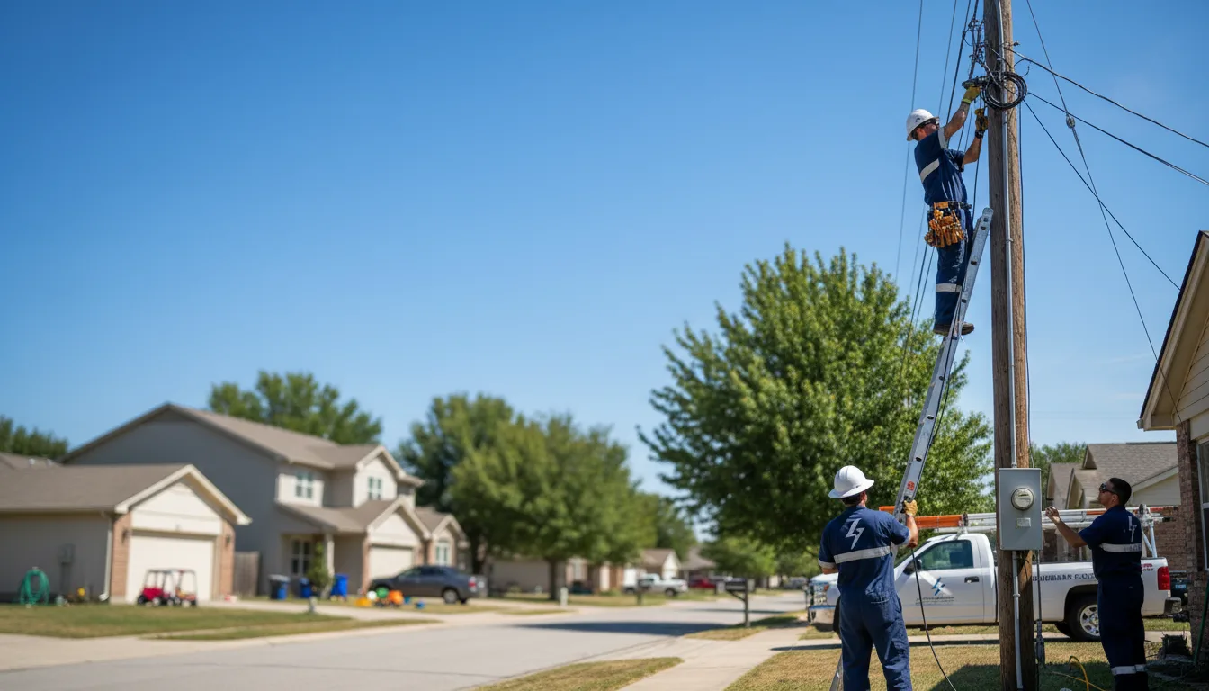 Residential electrician providing installation services in Ridgway, IL
